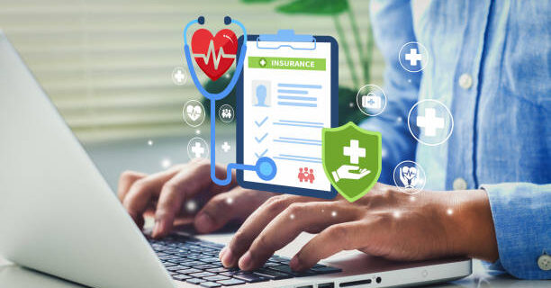 istockphoto-1539379136-612x612 man typing computer for medical icons concept of health insurance family health care access to health welfare and copy space